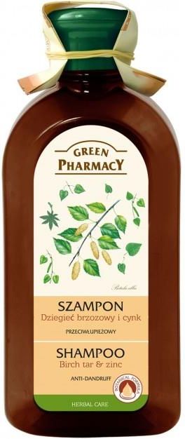 green pharmacy szampon przeciwłupieżowy z dziegciem i cynkiem 350 ml