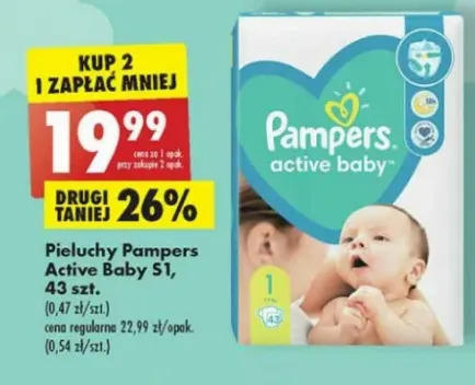 pampers active baby 1 biedronka gazetka 2019