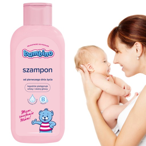 bambino szampon dla dzieci i niemowląt po 1 miesiącu 400ml