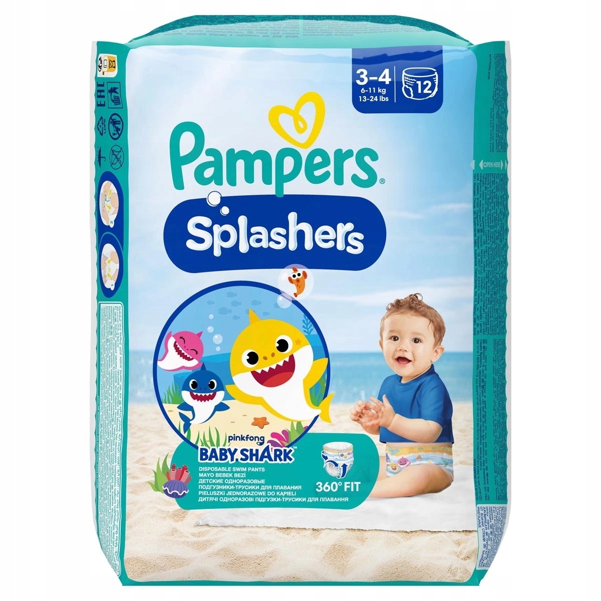 pampers shplashers dla 2 latka