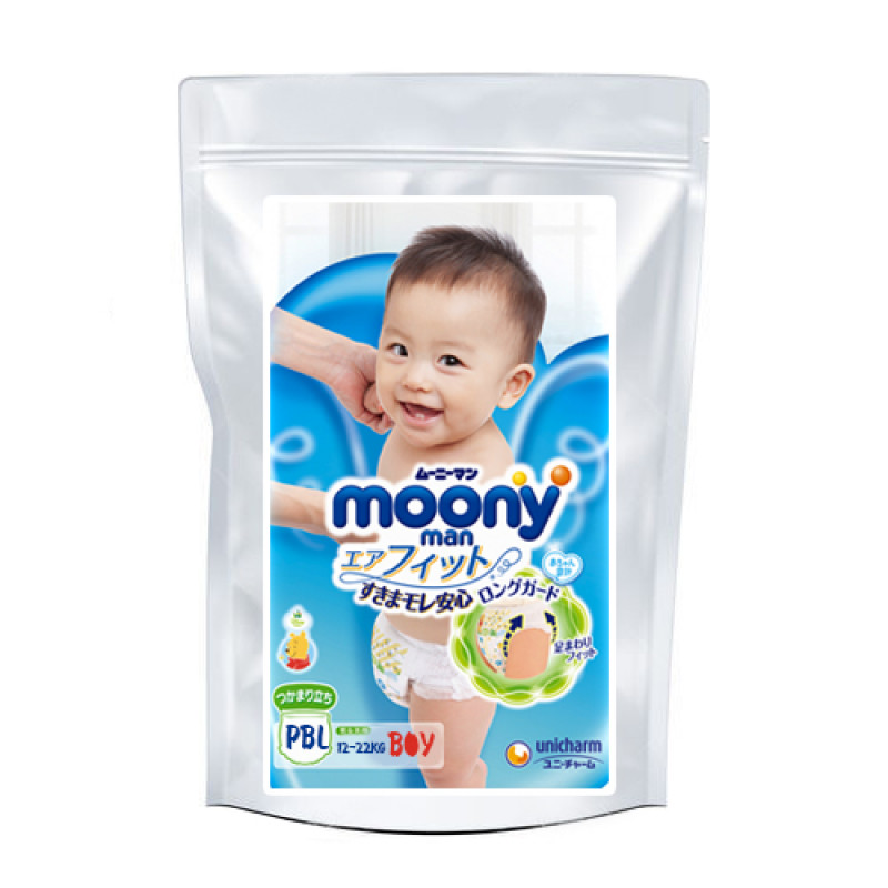 Diapers-panties Moony Natural PBL 12-22kg