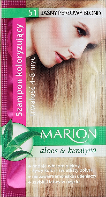 marion szampon koloryzujący 51 jasny perłowy blond