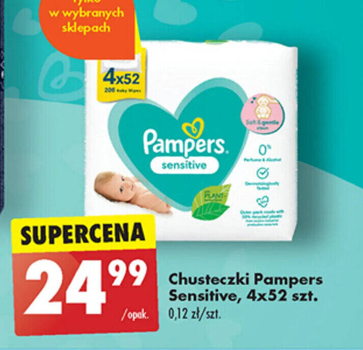 chusteczki pampers sensitive biedronka