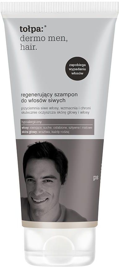 dermo men hair regenerujący szampon do włosów siwych tołpa