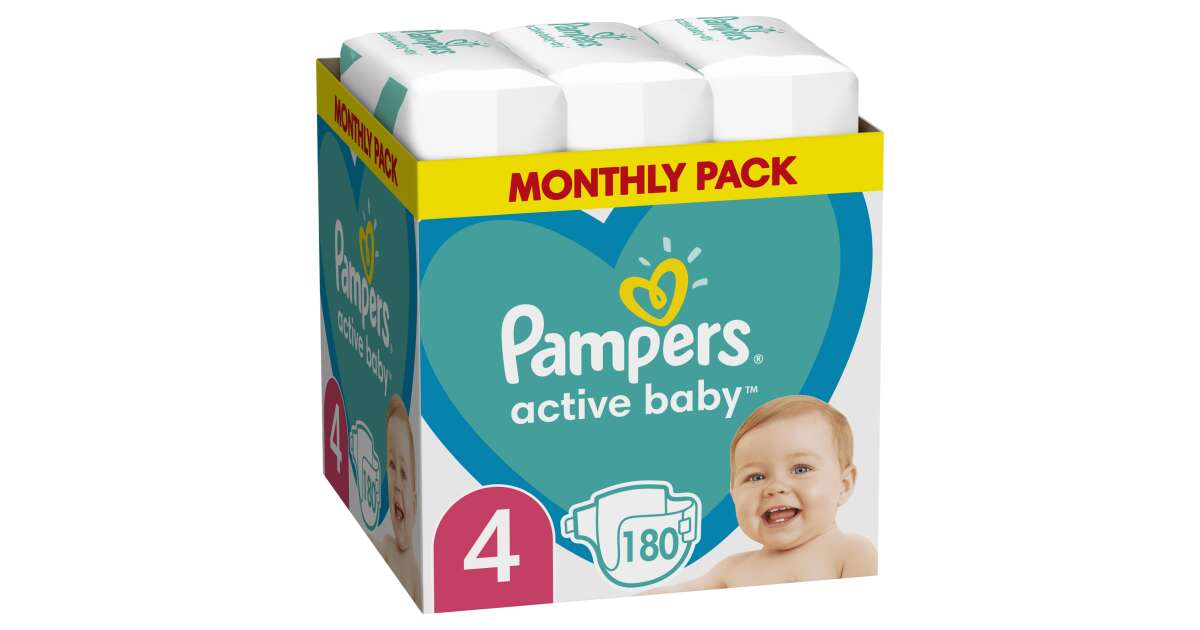 pampers active baby4+