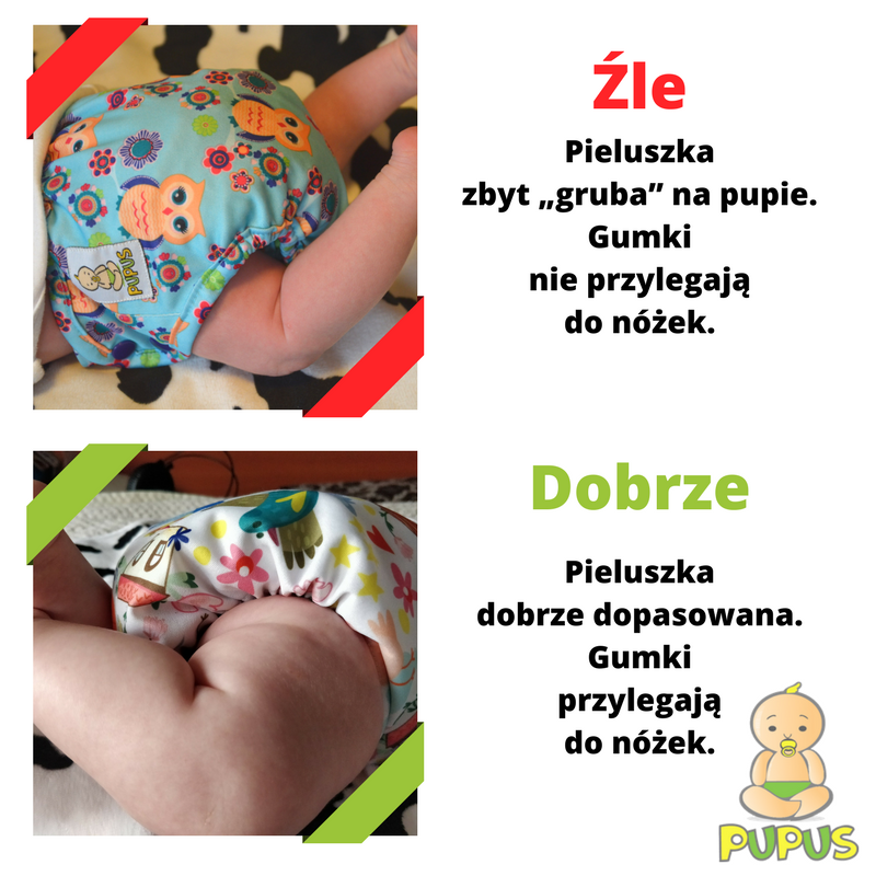 jak prawidłowo założyć niemowlakowi dwie pieluchy