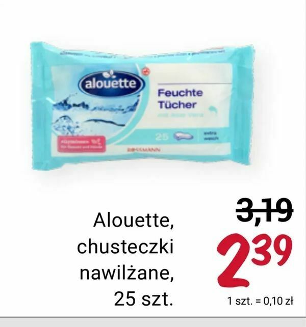 rossmann alouette chusteczki nawilżane