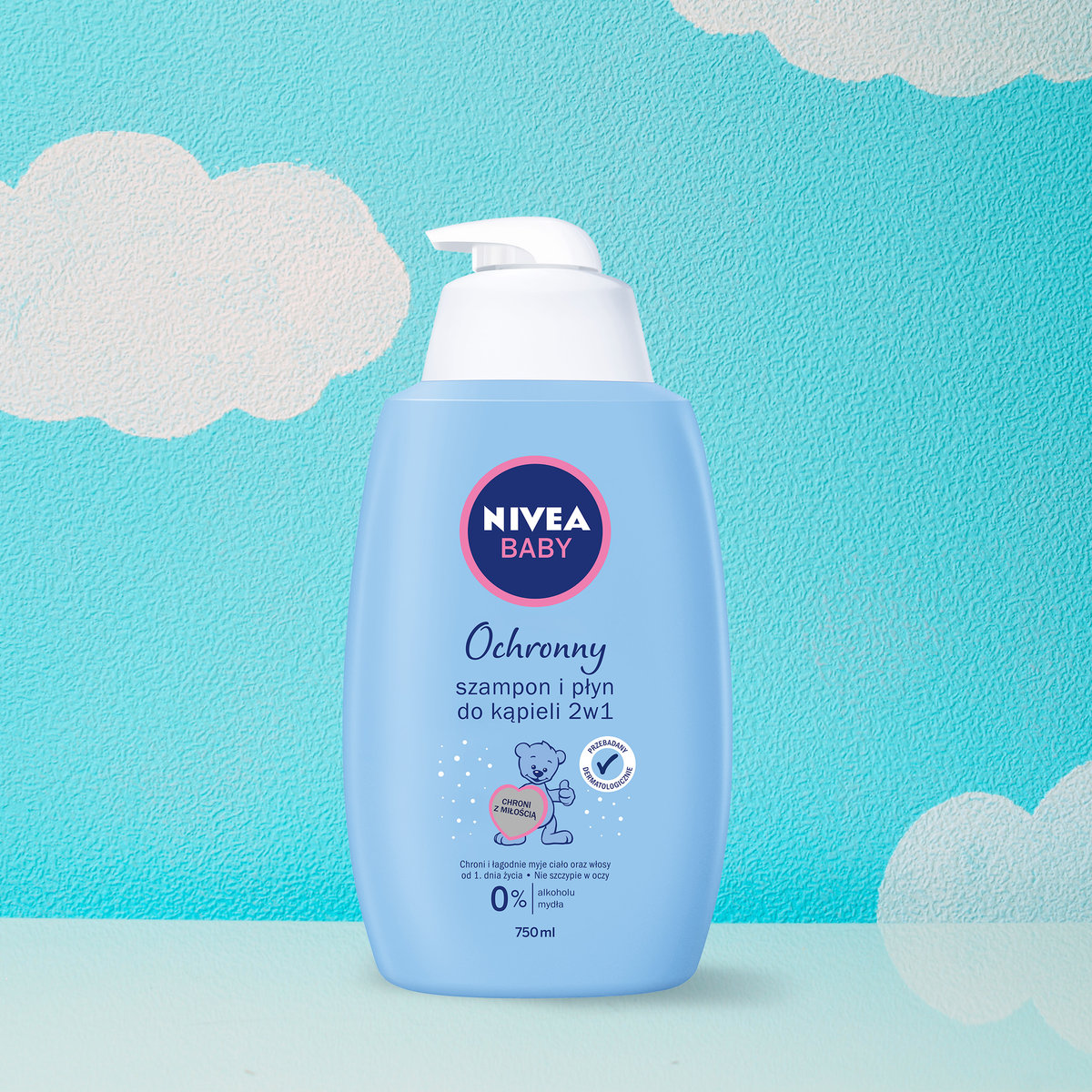 nivea baby szampon i płyn toddies kubuś 500ml