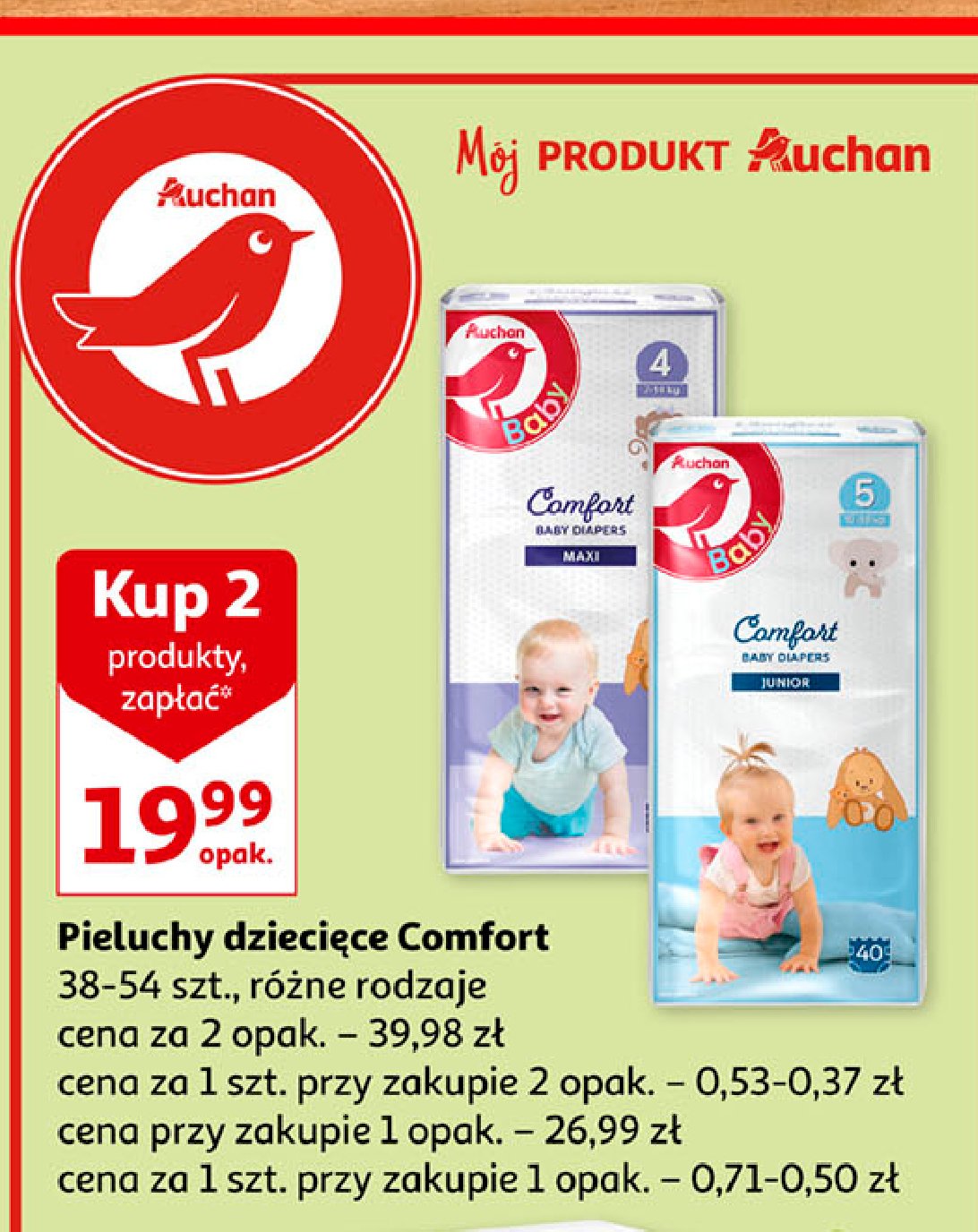 auchan pieluchy promocja