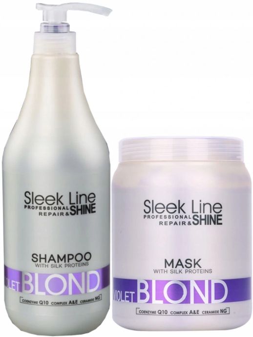 stapiz sleek line blond szampon 1l maska 1l