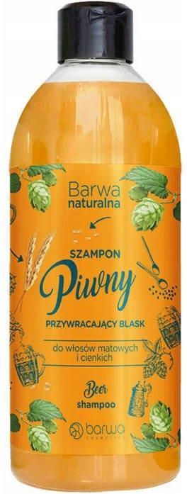 barwa naturalna szampon piwny dodający blasku z kompleksem