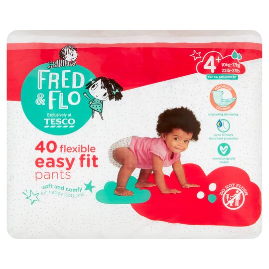 pieluchy tesco fred&flo 4+ pants