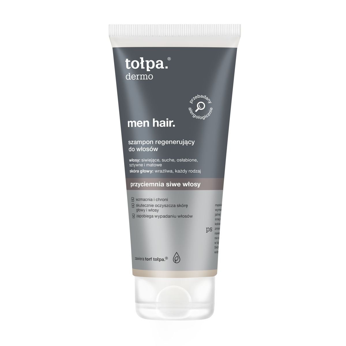 tołpa dermo men hair regenerujący szampon do włosów siwych 200ml