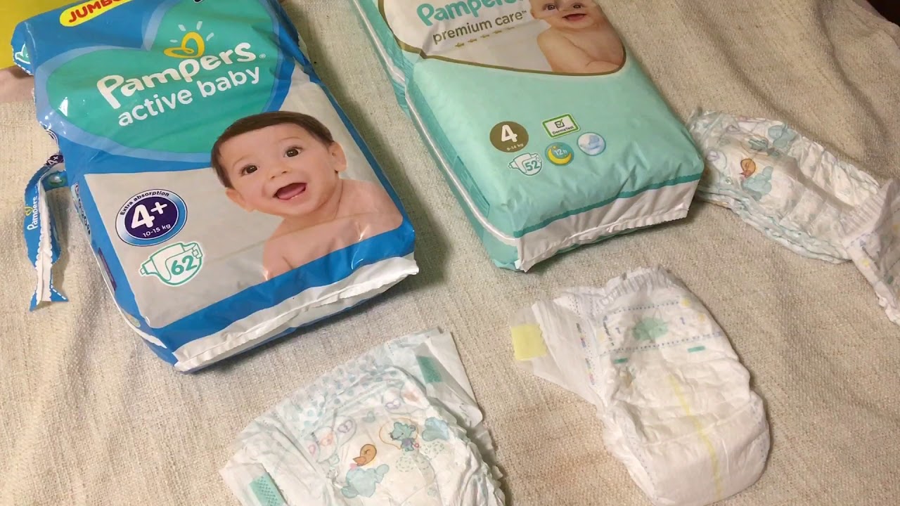 różnica między pampers active baby a premium care