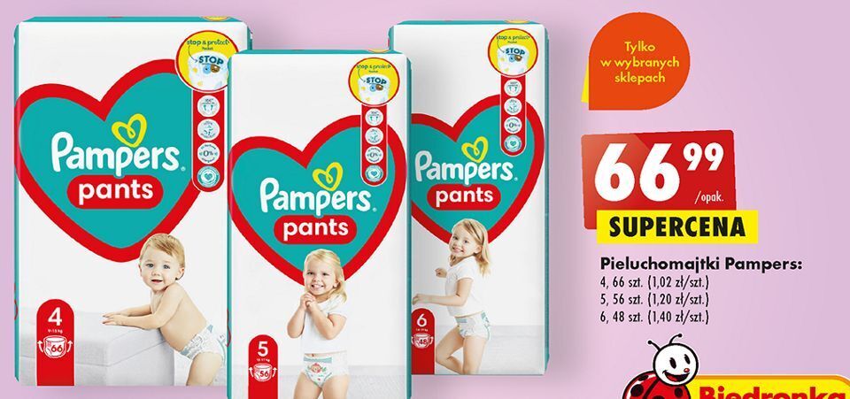 pieluchomajtki pampers 4 promocje