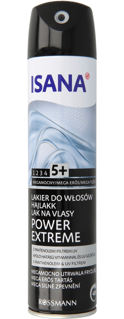 lakier do włosów isana rossmann power extreme