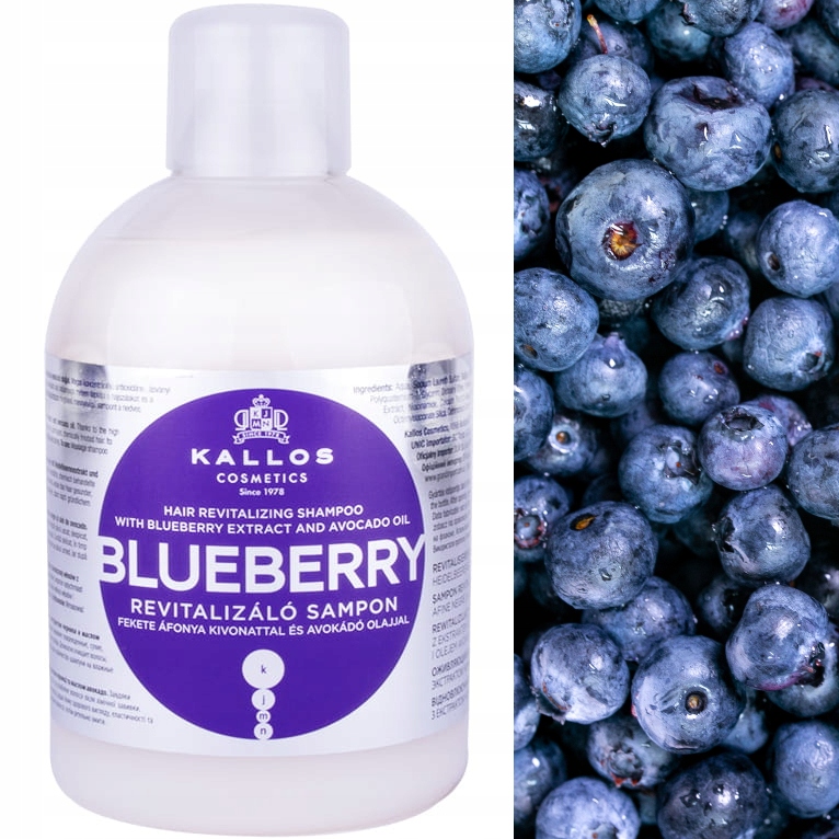 okallos blueberry rewitalizujący szampon do włosów 1000ml opinie