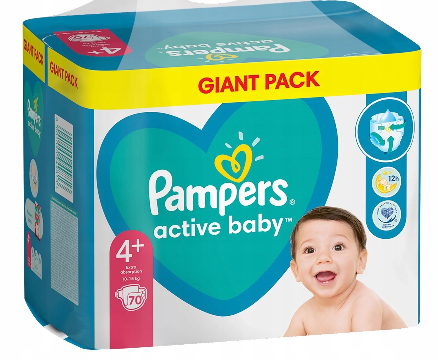 pampers 4+ po 70 szt