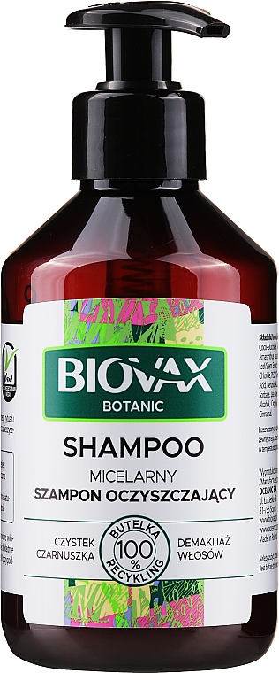 biovax oczyszczający szampon micelarny 200ml cena