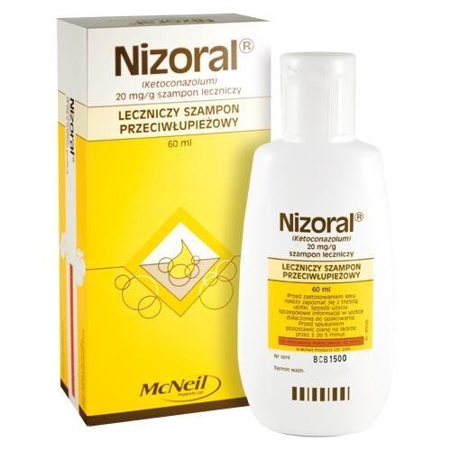 nizoral 20mg g szampon przeciwłupieżowy 60ml