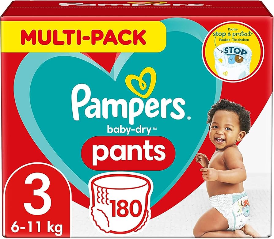 pampers baby dry size 3 midi monthly pack