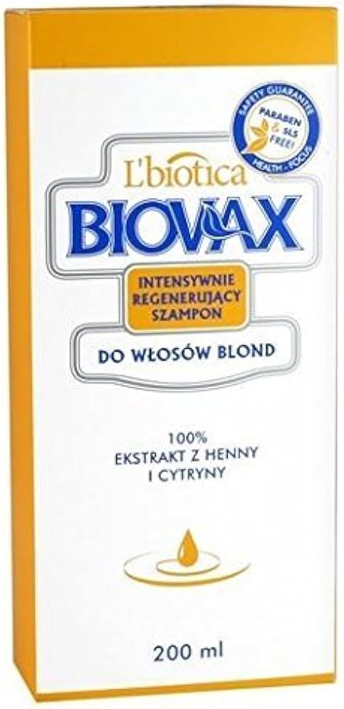 l biotica biovax szampon do włosów blond