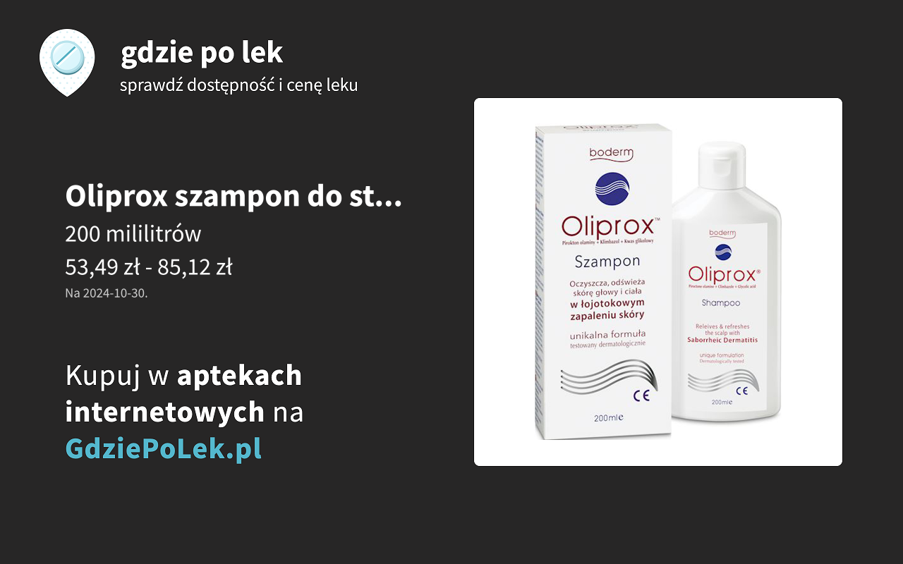 oliprox szampon oczyszczający w łojotokowym rosman