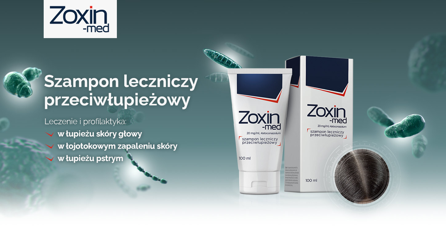 zoxin med szampon na łupież psty