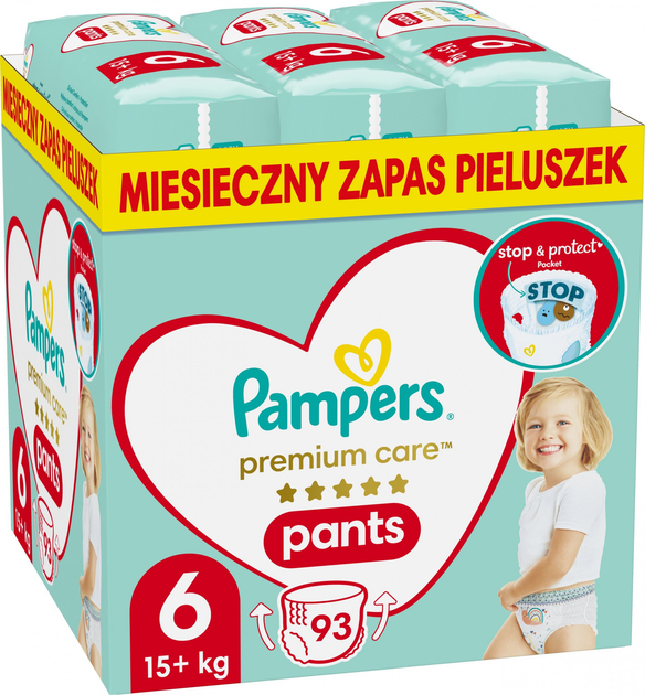 pieluchomajtki pampers 6 opia po polsku