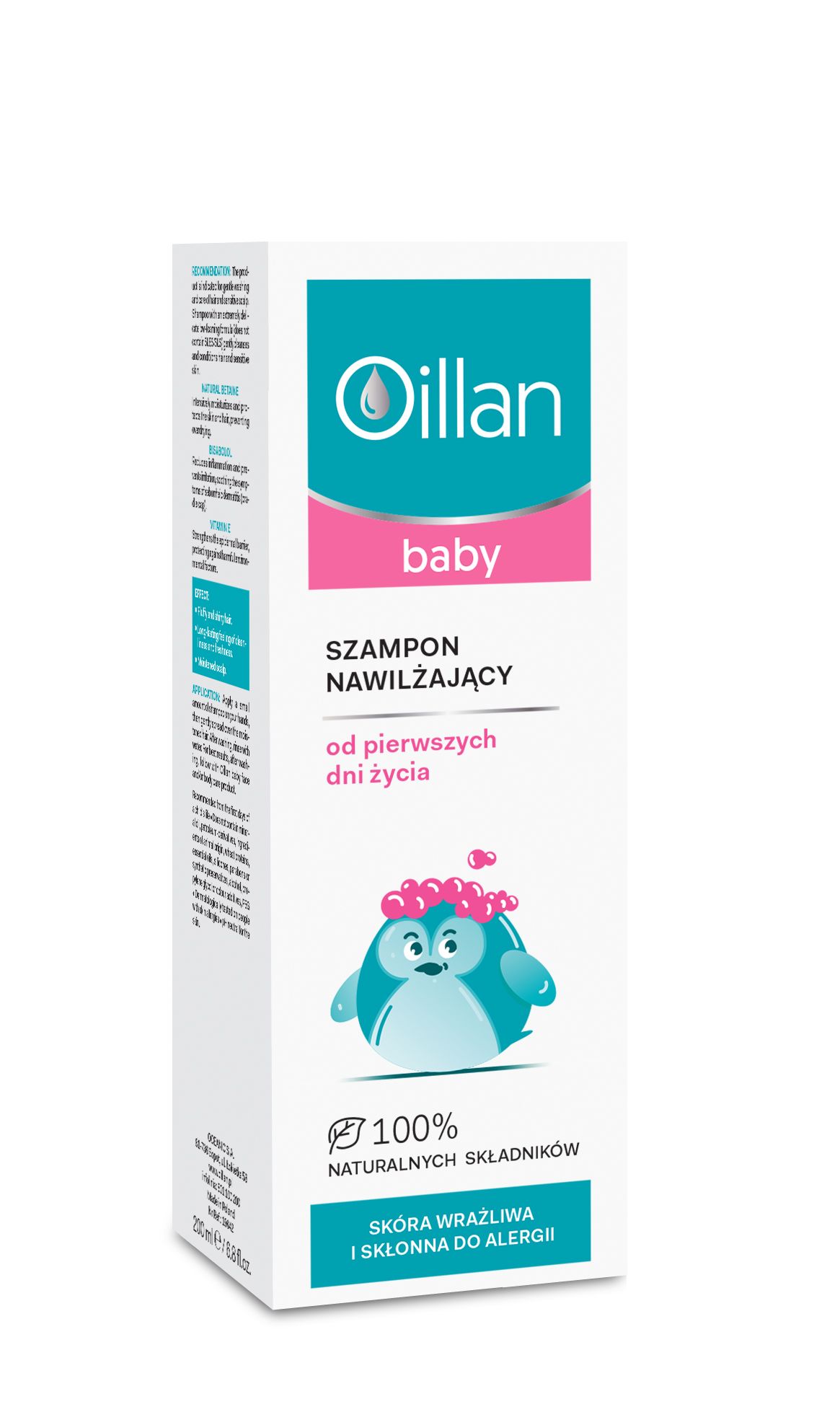 oillan baby szampon nawilżający od urodzenia