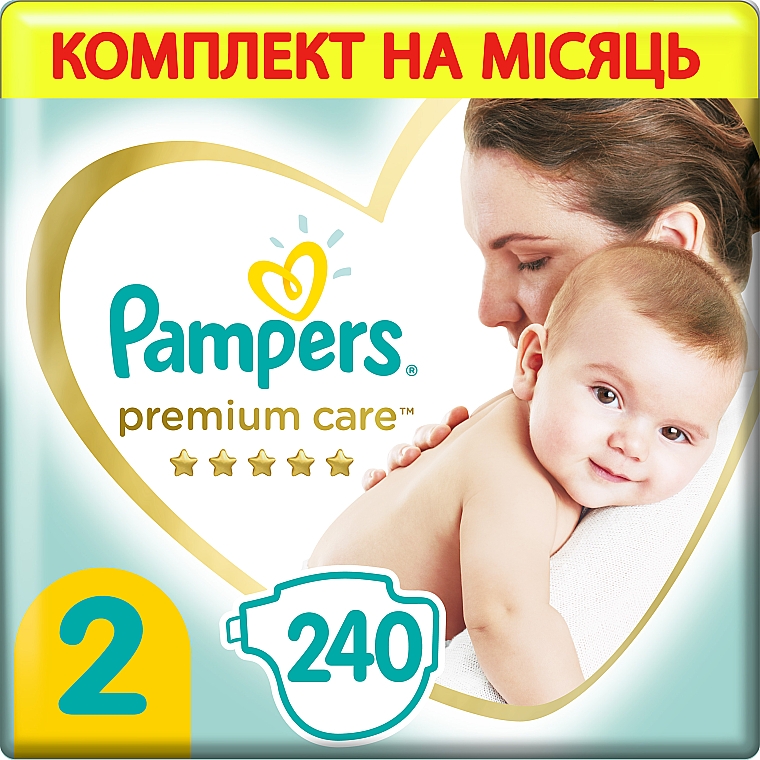 pampers premium care 240 szt rozmiar 2