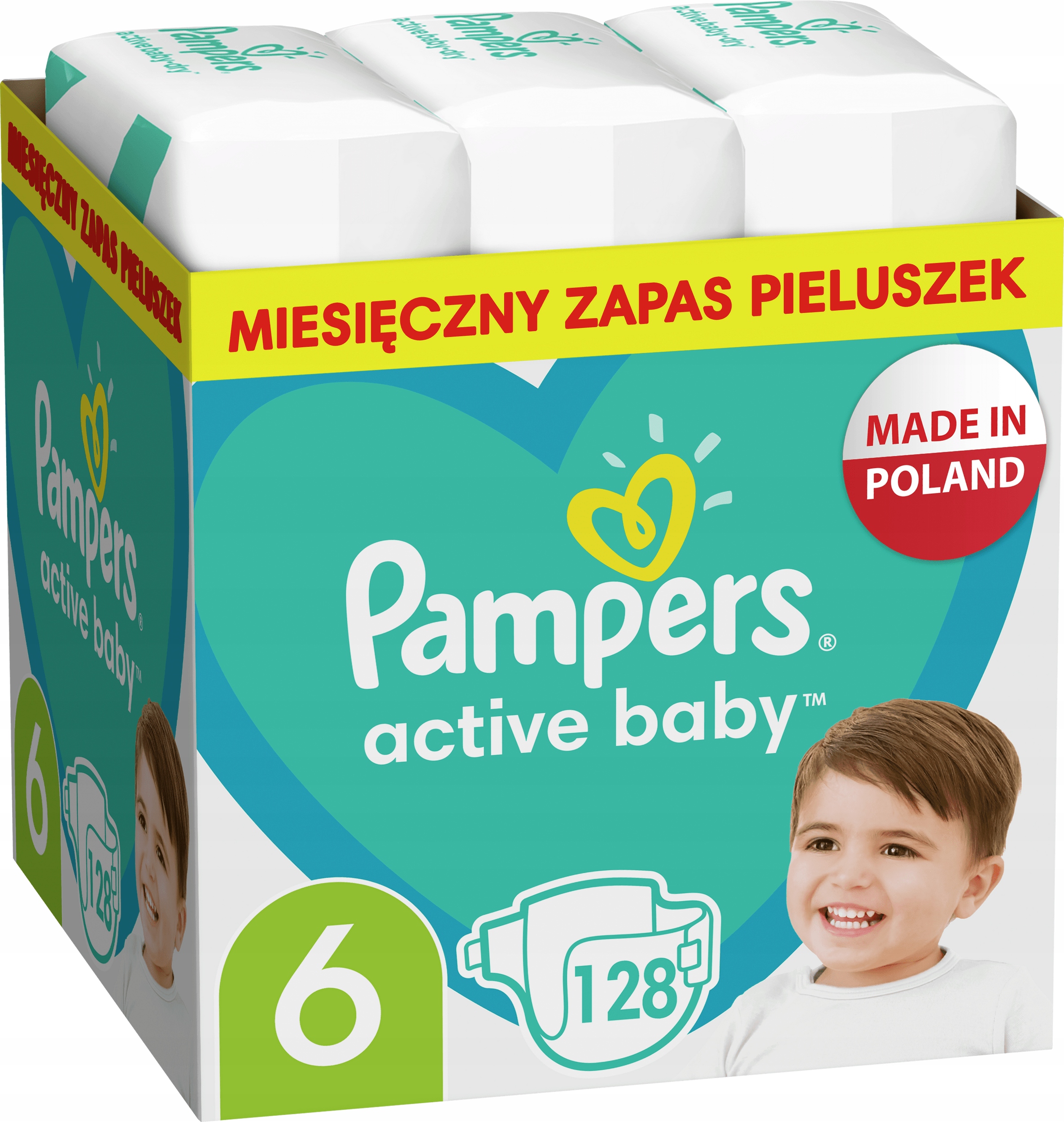 pieluchy pampers active baby mega box