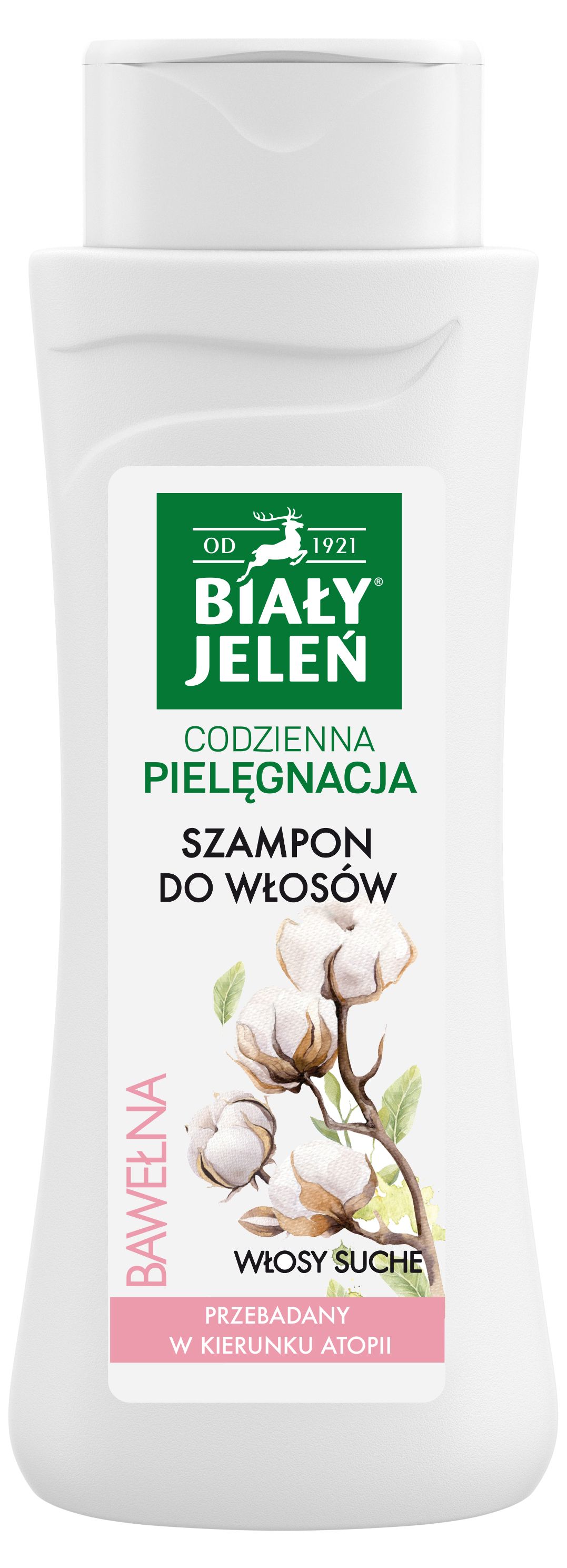 biały jeleń szampon z czystą bawełną