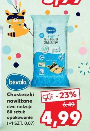 bevola chusteczki nawilżane sensitive