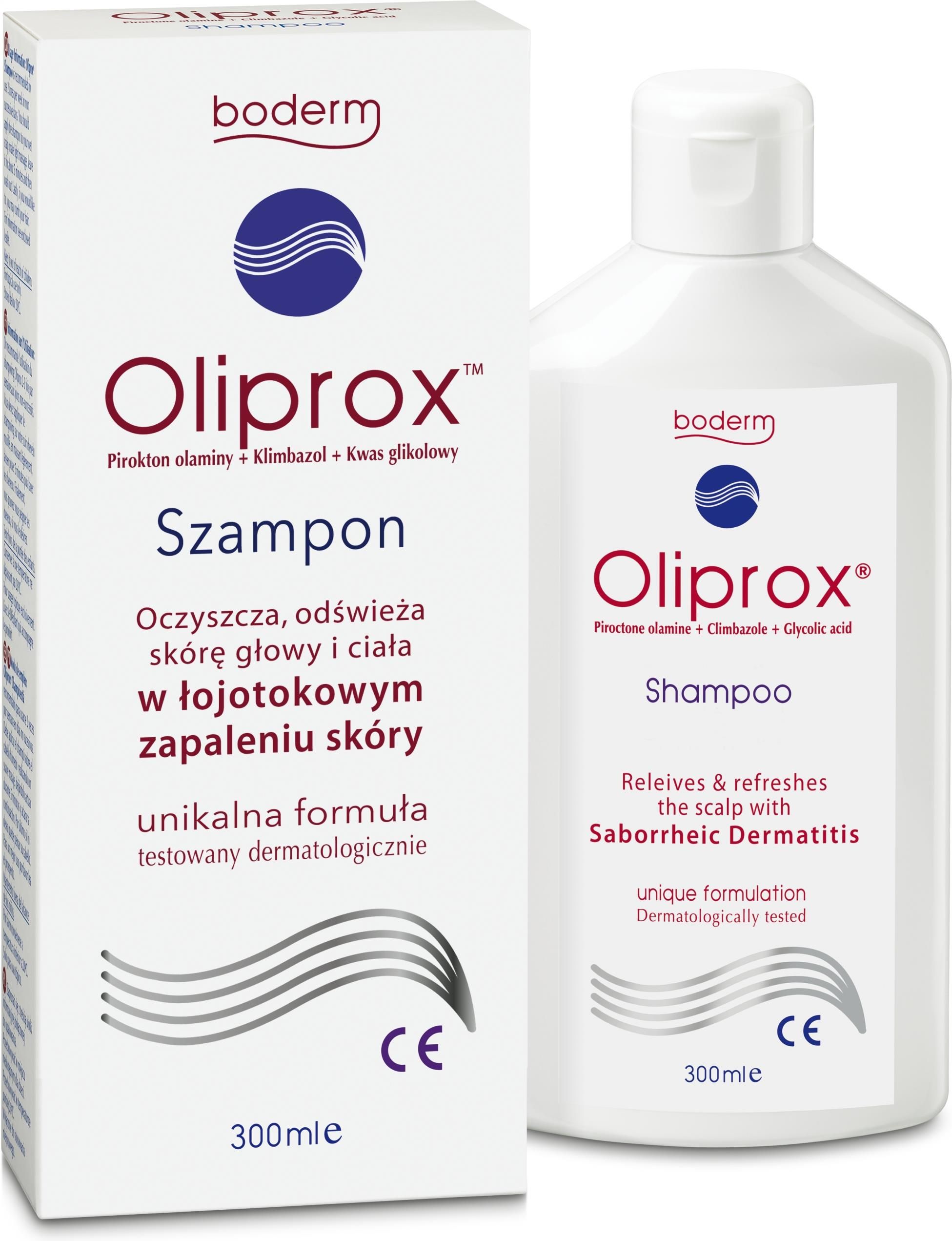 oliprox szampon oczyszczający w łojotokowym zapaleniu skóry 200