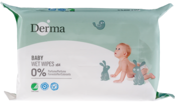 derma eco baby chusteczki nawilżane 64 sztuki