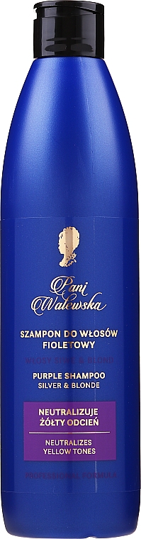 niebieski szampon do siwych włosów