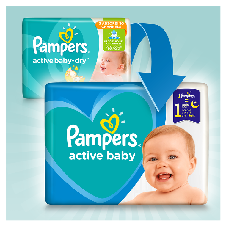 pampers new baby dry 100szt