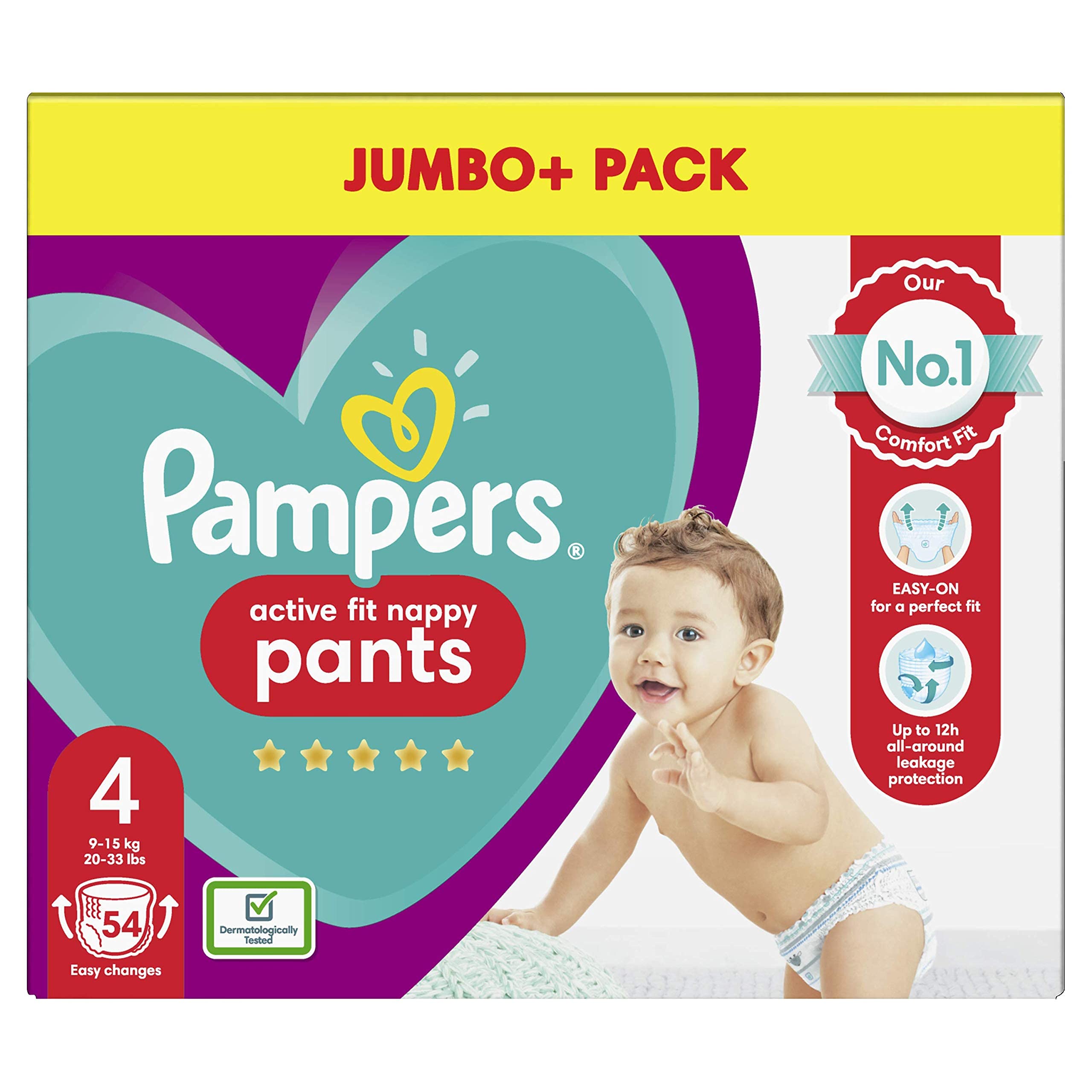 pampers active fit size 4 pants