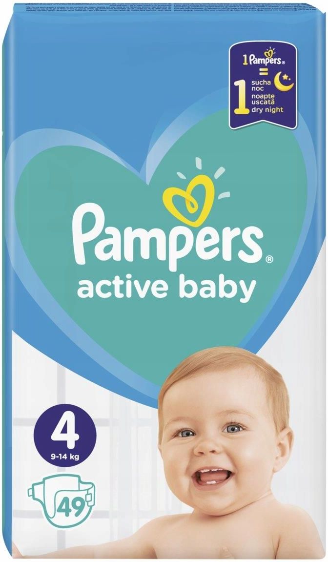 pampersactive baby-dry pieluchy 4 maxi 8-14 kg 64 szt ceneo