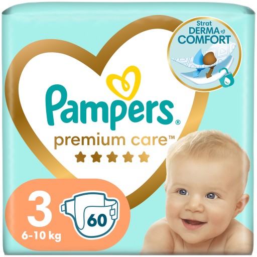 pampers premium care pieluchy rozmiar 3 midi 5-9kg 60 szt