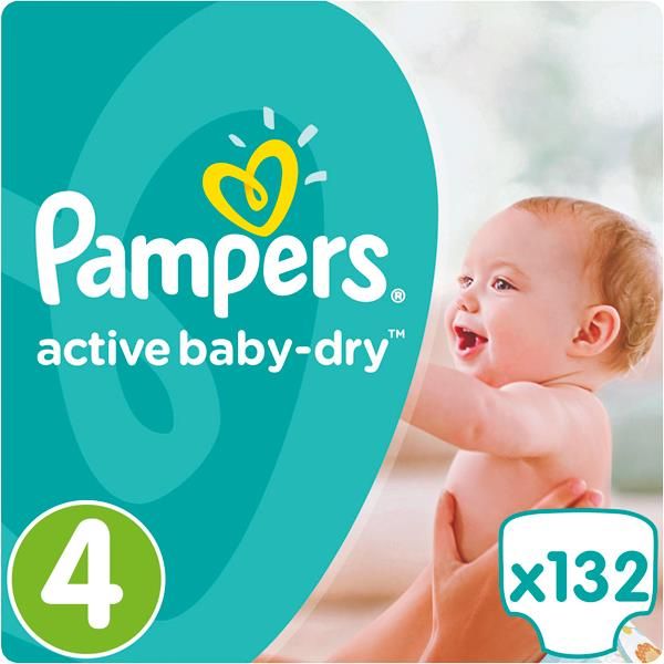 pieluszki pampers active dry 4+