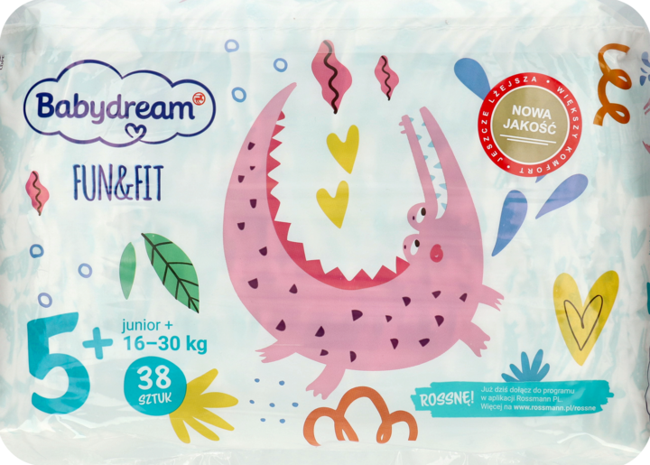 sroka pieluchy babydream fun&fit