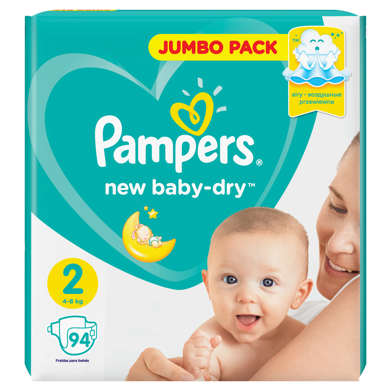 pampers new baby dry 2 228 szt