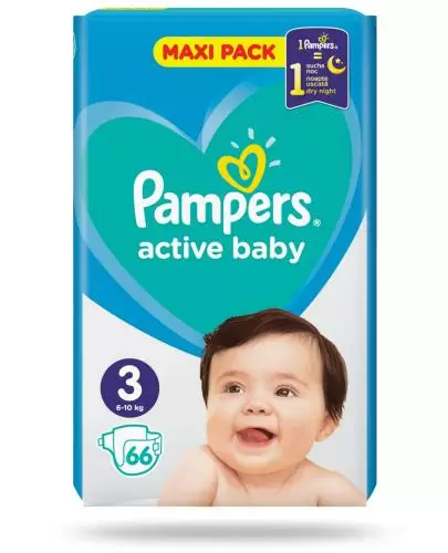 cena pampersów pampers 66 sztuk