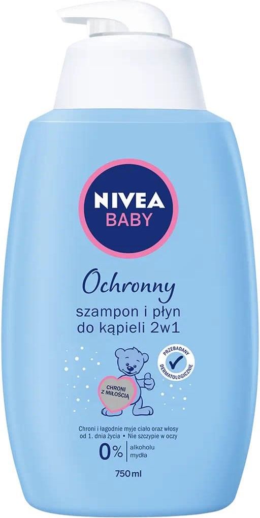 nivea baby 2w1 szampon i płyn do kąpieli 750l