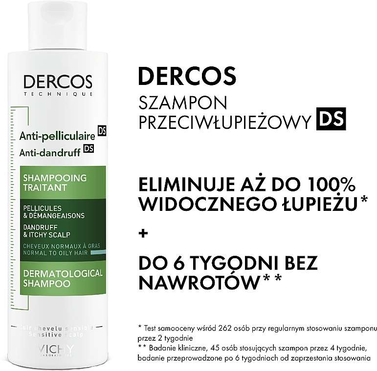 vichy dercos szampon przeciwłupieżowy ds