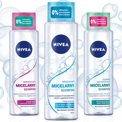 nivea micelarny szampon nawilżający do włosów