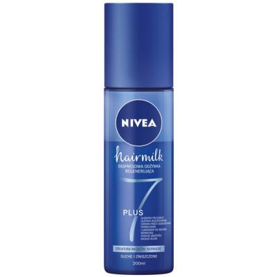 nivea hairmilk ekspresowa regenerująca odżywka do włosów o strukturze cienkiej