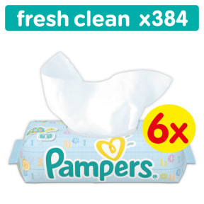 chusteczki pampers 6x64